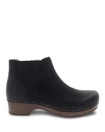 Bottes Dansko Barbara Burnished Nubuck Femme Noir | FR 256ZUT